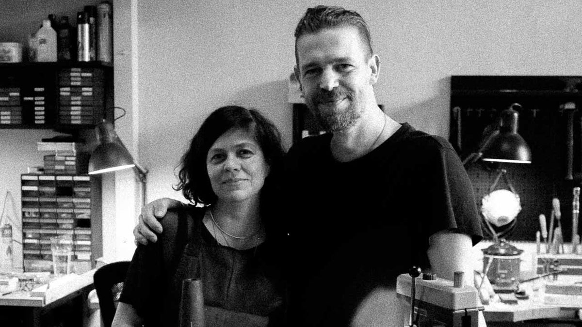 Portrait of the Jeweler and Designer in their Berlin Studio.
