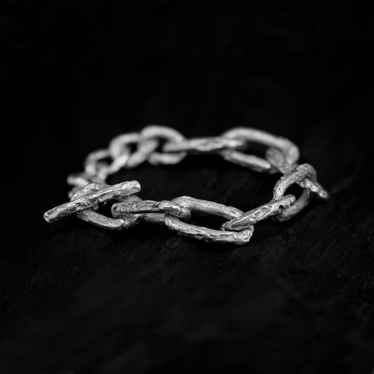 Sterling Silver Bracelet With A Chunky Bold Chain