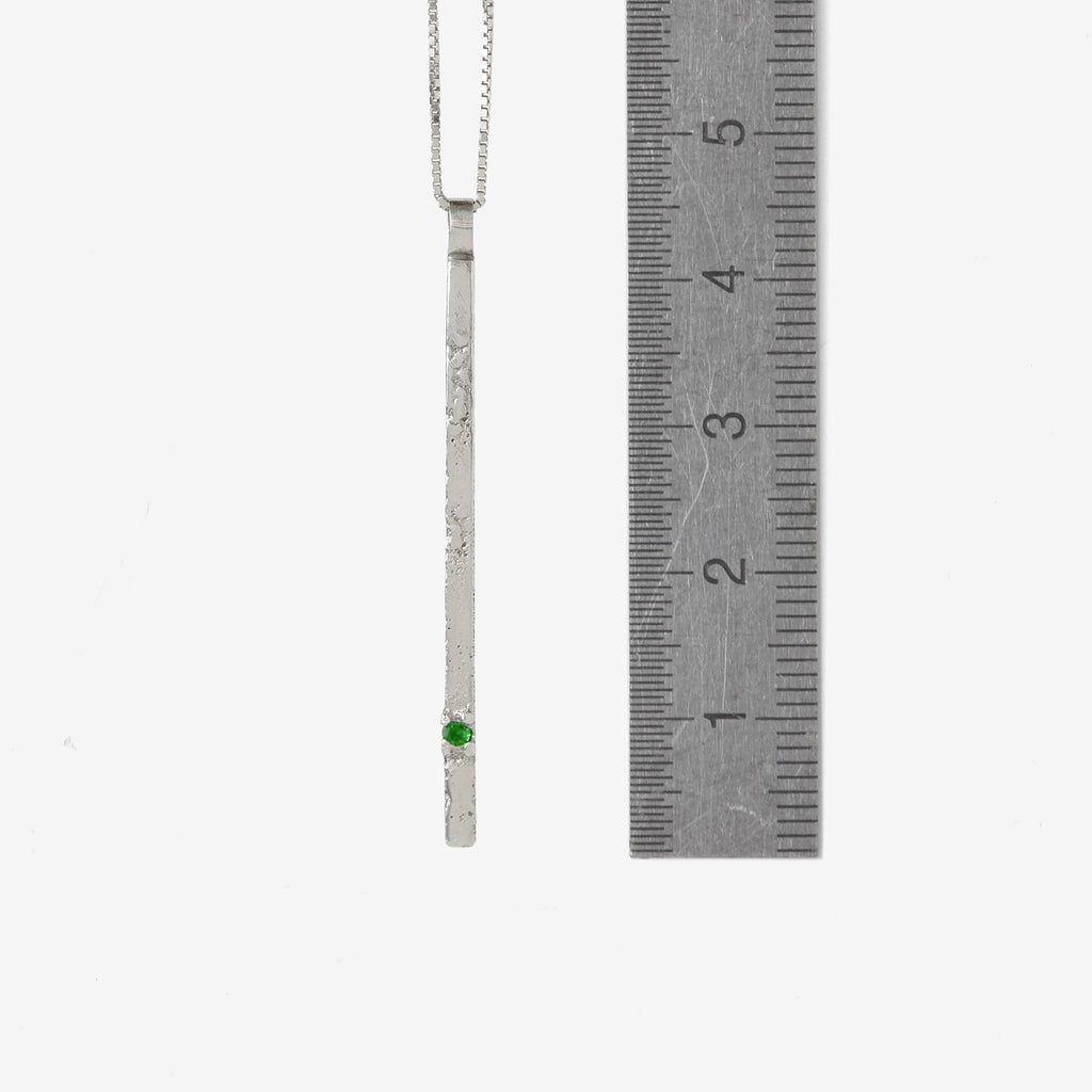 Sterling Silver Monolith Pendant Necklace