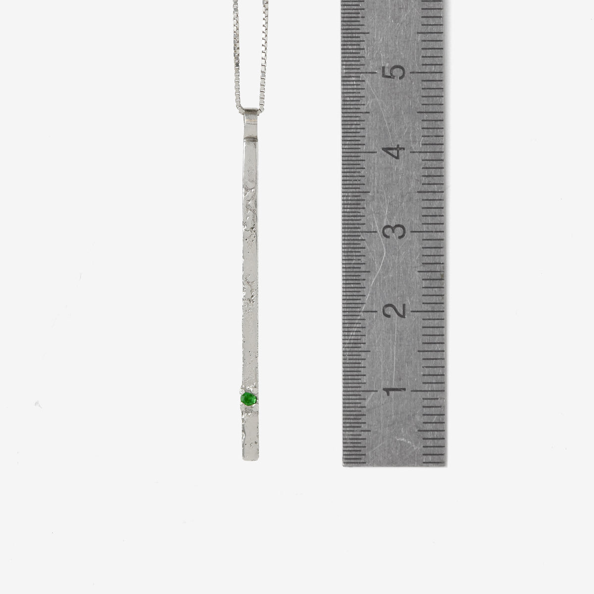 Sterling Silver Monolith Pendant Necklace