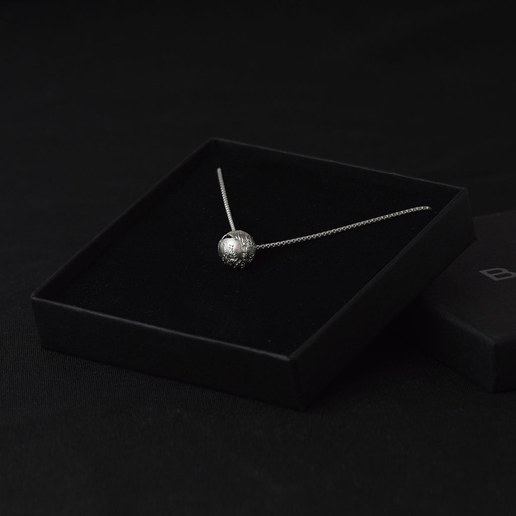 Sterling Silver Sphere Pendant Necklace