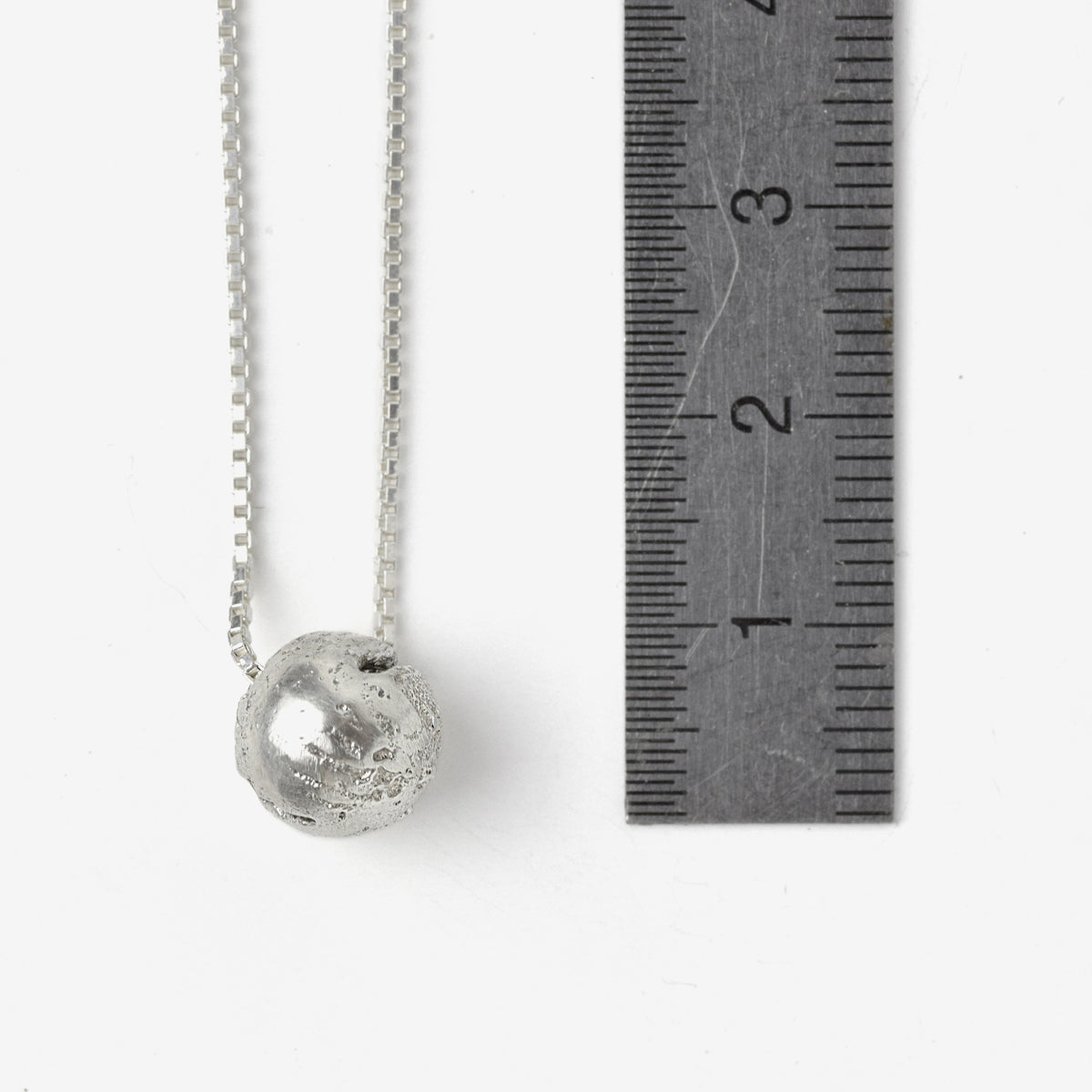 Sterling Silver Sphere Pendant Necklace